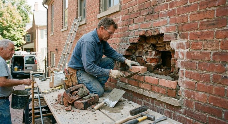 Brick Renovation in Worcester, MA