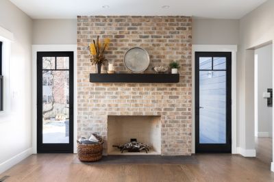 Brick Fireplace Build